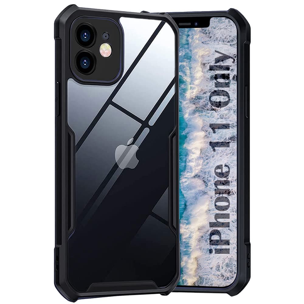 EGOTUDE Bumper Case for iPhone 11 (Poly Carbonate | Black)