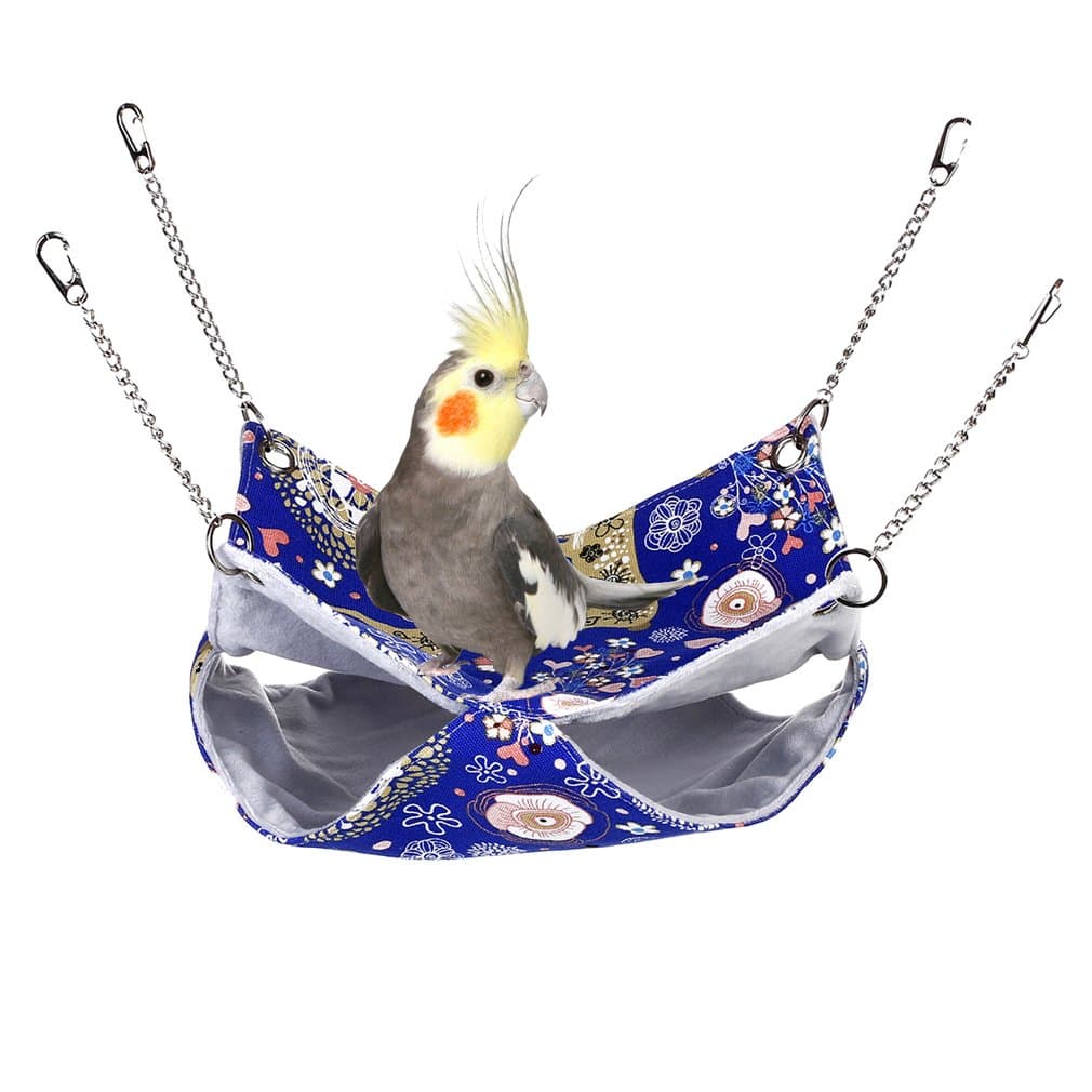 KinTor Pet Double Bunkbed Cage Hammock Sleeper for Parrot Hamster Ferret Sugar Glider Rats mice chinchinlla Small Animals