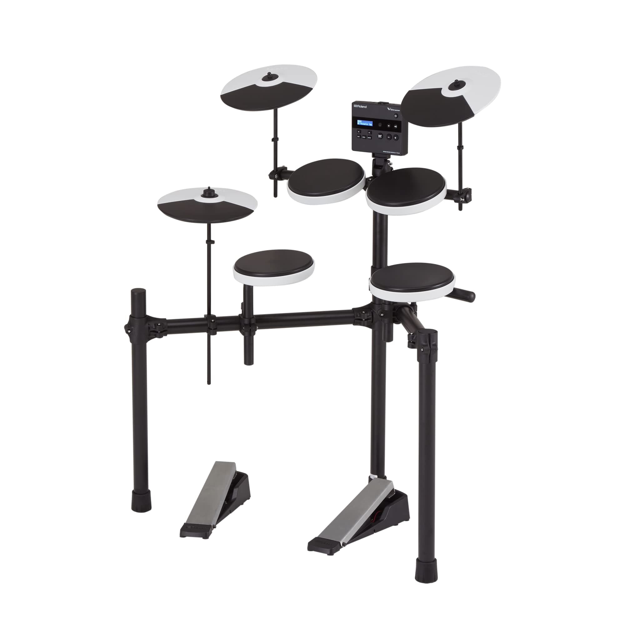 TD-02K V-Drums | Entry-Level Compact Electronic Drum Kit with Expressive Playability, Noise-Reducing Features, Height-Adjustable Stand & Optional Bluetooth Expansion | Onboard Coach Function