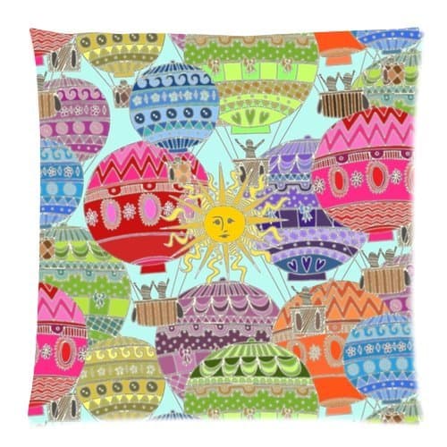 Custom Zippered Pillow Case 16x16 (one side) with Candy Sky Pattern Background sweethome321-901