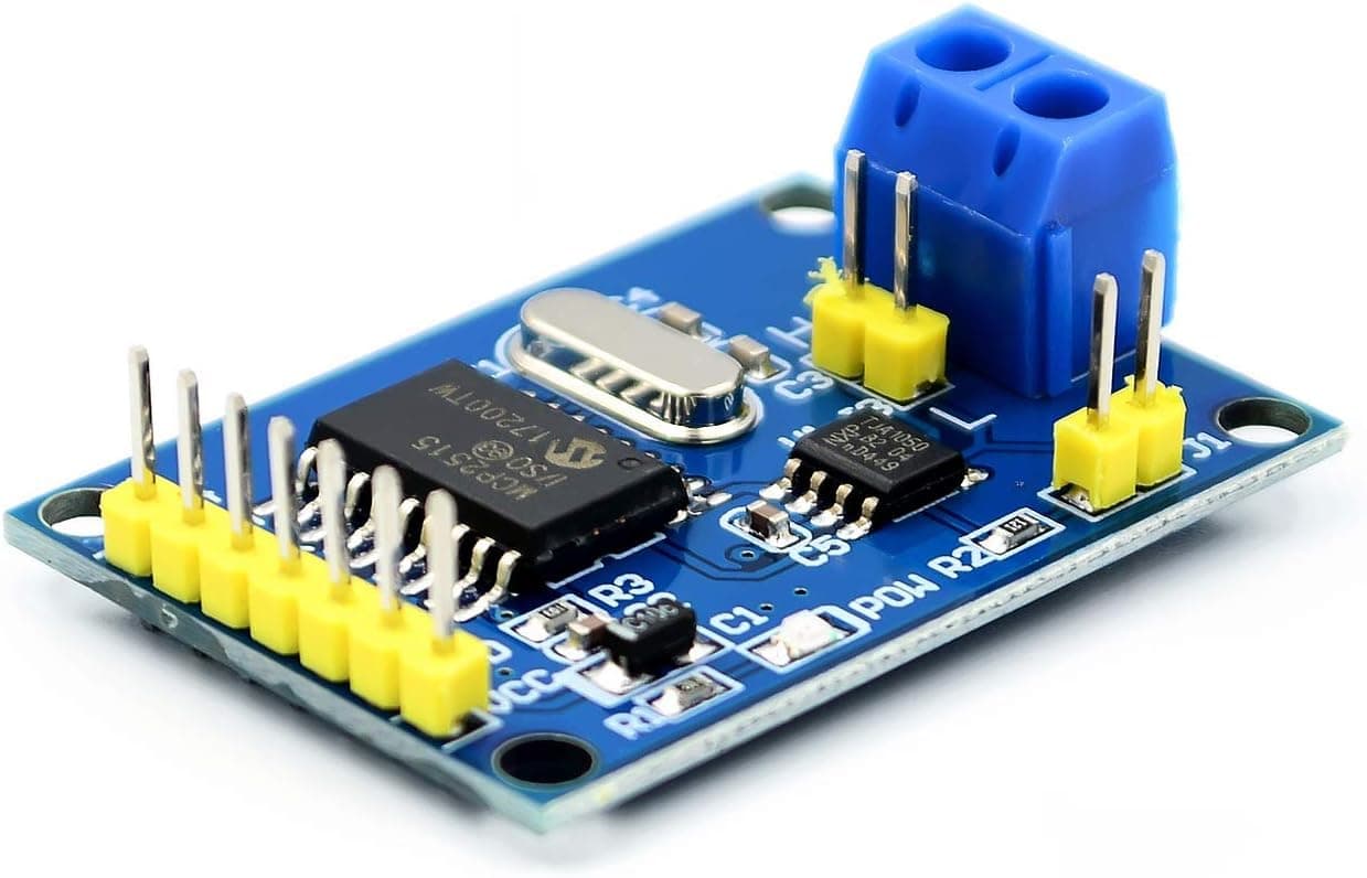 Besomi Electronics Unlock Advanced Capabilities with the High-Performance MCP2515 CAN Bus Module featuring TJA1050 Receiver and SPI Interface - Perfect for Automotive, Industrial, and IoT Applications
