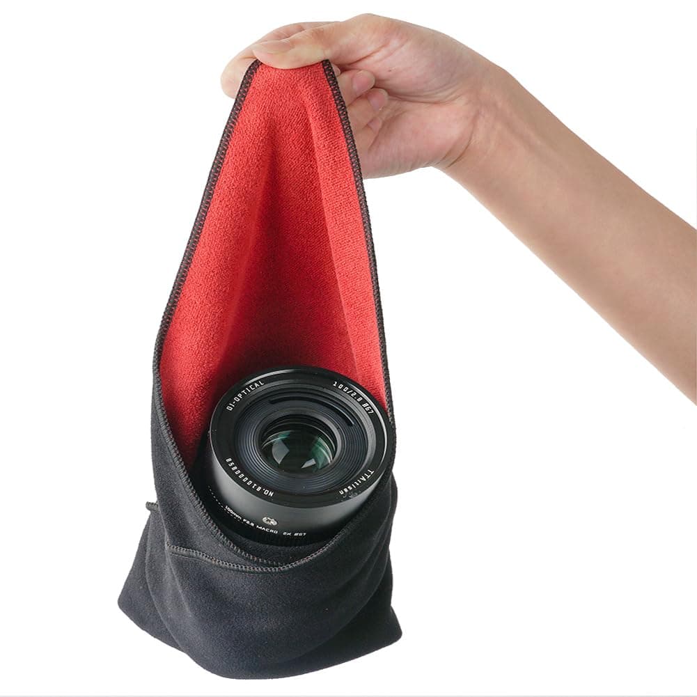 TTARTISAN35x35cm 13.8" x 13.8" Camera Protective Wrap Microfiber Square Lens Wrap Cloth Magic Self-Adhesive Camera Wrapper Lens Protector Easy-go Bag