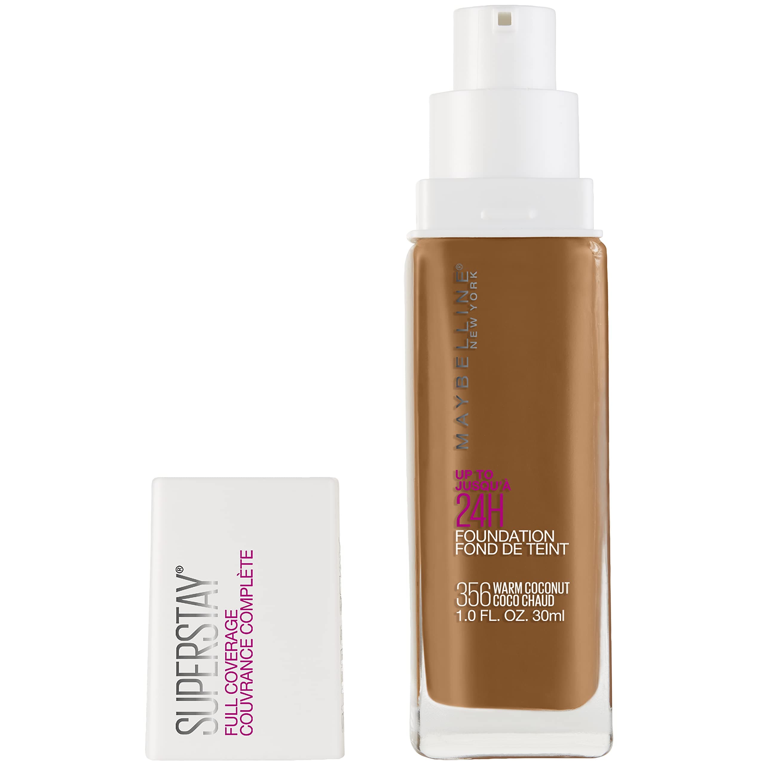 MAYBELLINE - SuperStay Full Coverage Foundation, Warm Coconut - 1 fl. oz. (30 ml)