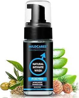 Mildcares Intimate Wash for Men, Enriched with Tea Tree Oil & Aloe Vera Extract, pH Balanced , Prevents Odour & Infections, Safe for Skin|(100ML)