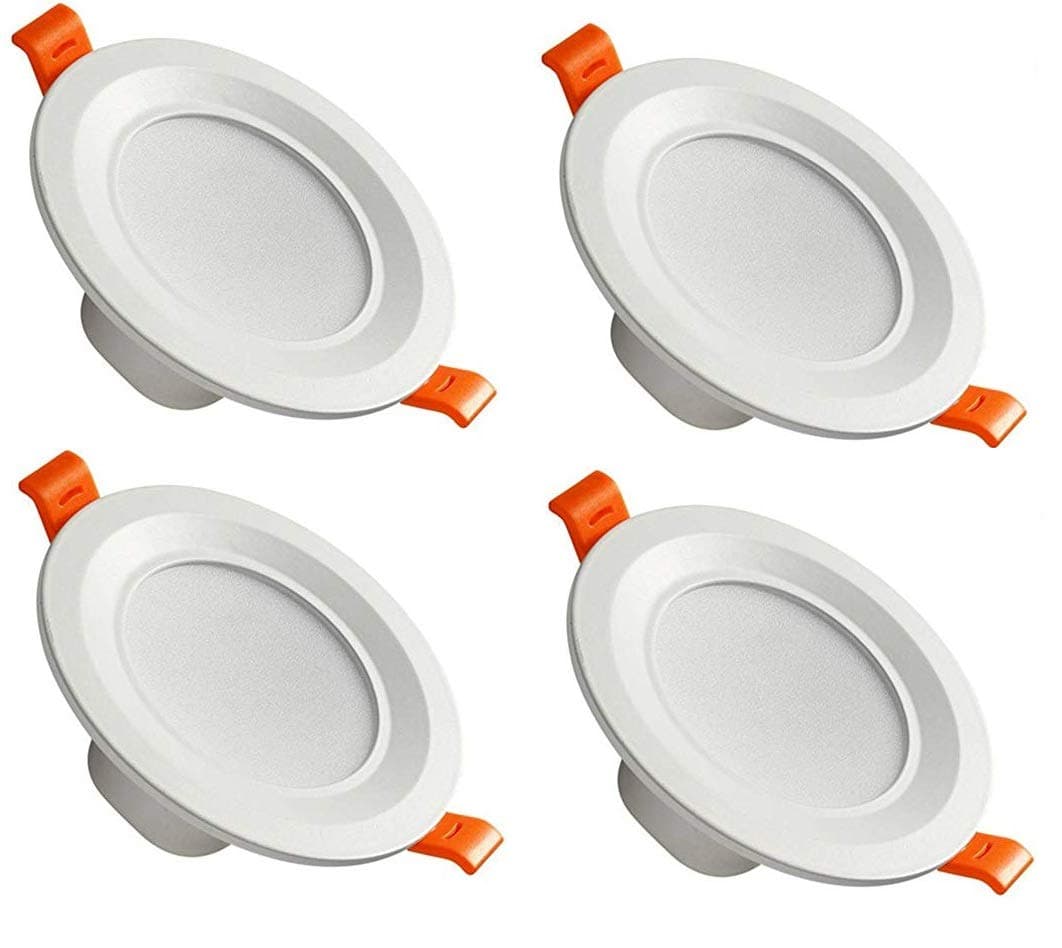 Mufasa 6W LED Panel Conceal Down Light Recessed Ceiling Lamp, White, Round