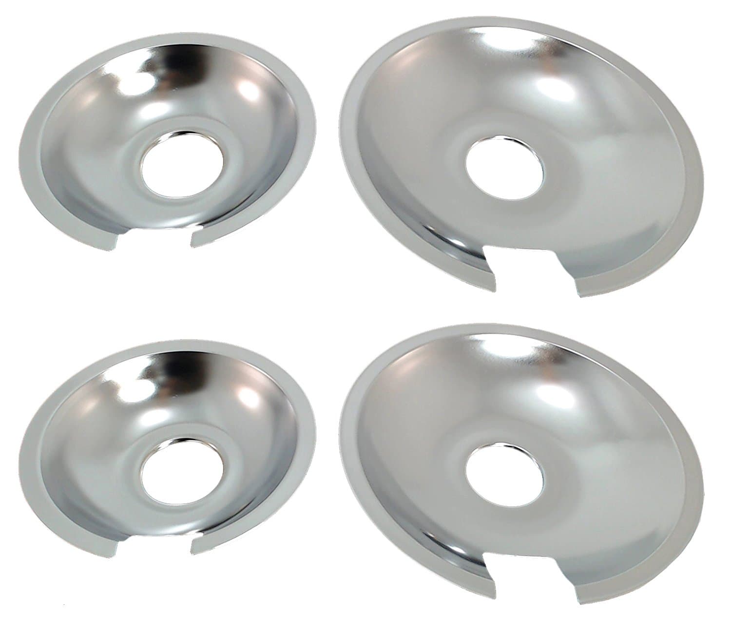 Set of 4 Range Cooktop Drip Pan Replacement for Jenn Air (2) 715877 & (2) 715878