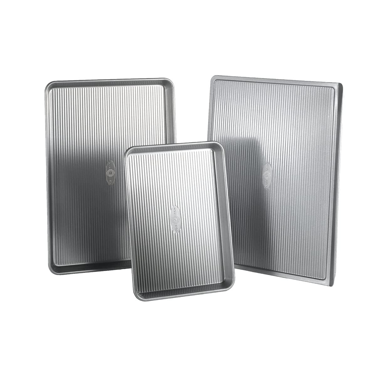 3-Piece Warp Resistant Non-Stick Aluminized Steel Bakeware Set