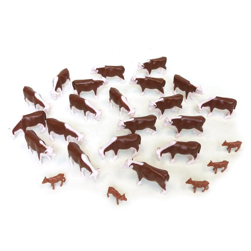 Hereford Cows (Pkg of 25) 1:64 Scale
