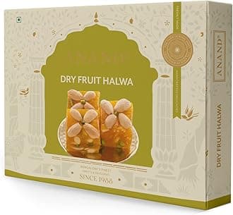 ANAND Dry Fruit Halwa 500g Pack of 2 | Premium Karachi Halwa with Cashews & Almonds | Chewy, Rich & Festive Sweet | Ideal for Gifting, Celebrations, Sweet Hampers & Family Sharing
