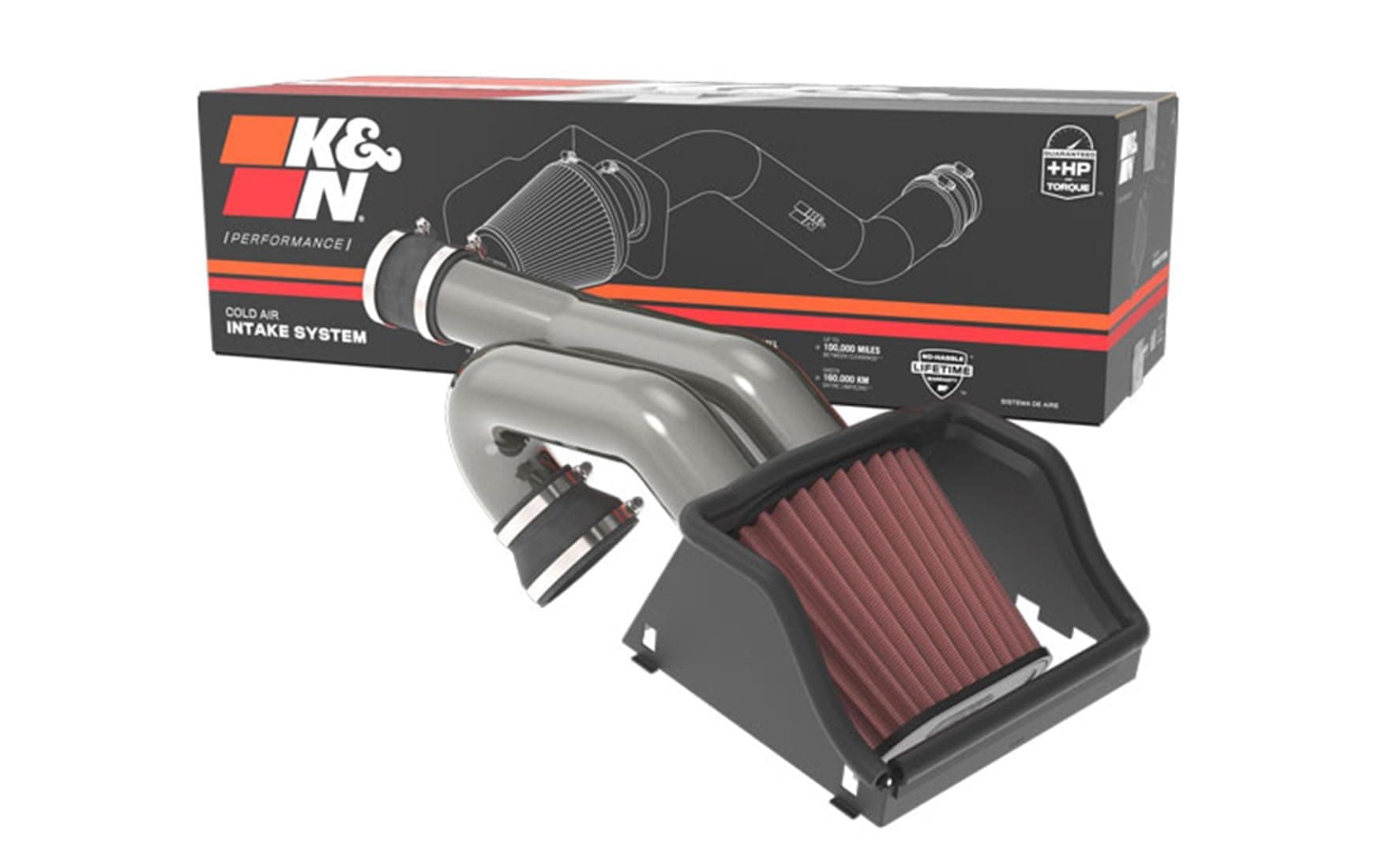 Cold Air Intake System: High-Flow Air Filter, Increase Performance & Towing: Compatible with 2015-2025 FORD Expedition, F150, F150 Raptor, 77-2617KC