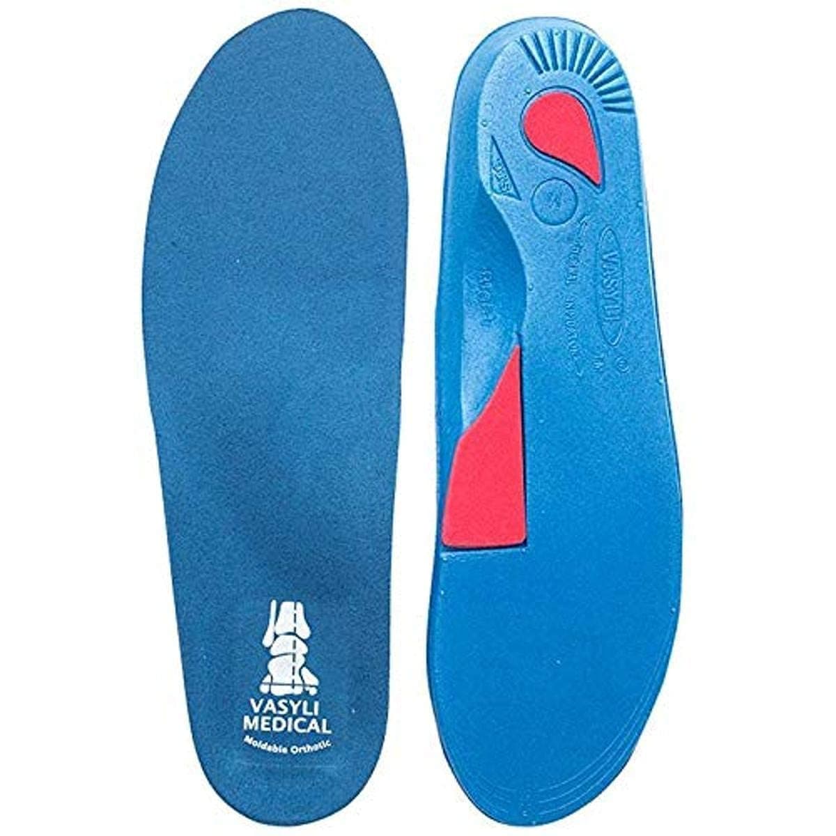 Vasyli Custom Full Length Insoles, Blue, X-Small