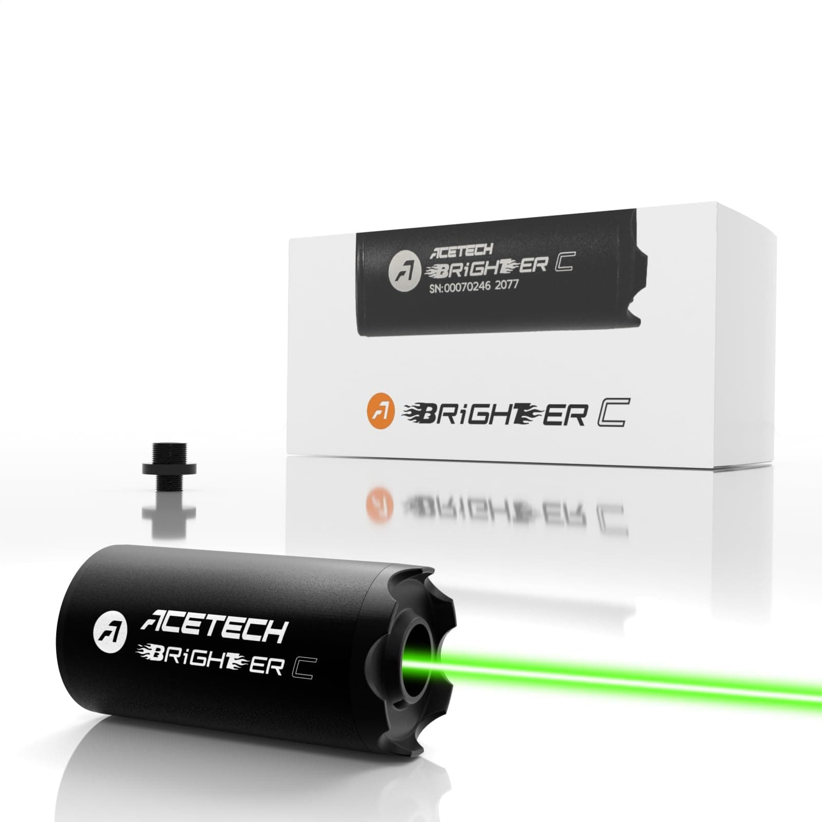 ACETECH Brighter C Tracer Unit 14mm CCW Negative Thread with M14 to M11 Adapter Compatible with Green and Gel BBs LED Beam and Flare Effect