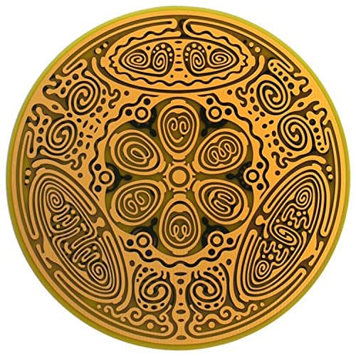 Fire Element Disk-Create Dynamic Thinking, Sparkling Creativity, Spirited Energy - Balance Elements, Astrology Sign & Feng Shui Home & Bedroom-Powerforms Geometric Copper Antenna Divine Essence 3"Dia