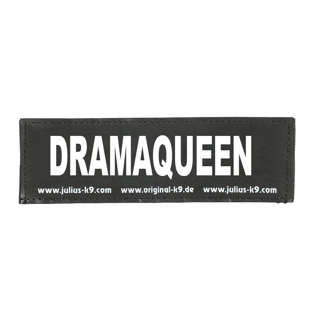 Interchangeable Patches, 1 pair, DRAMAQUEEN, Black, Large