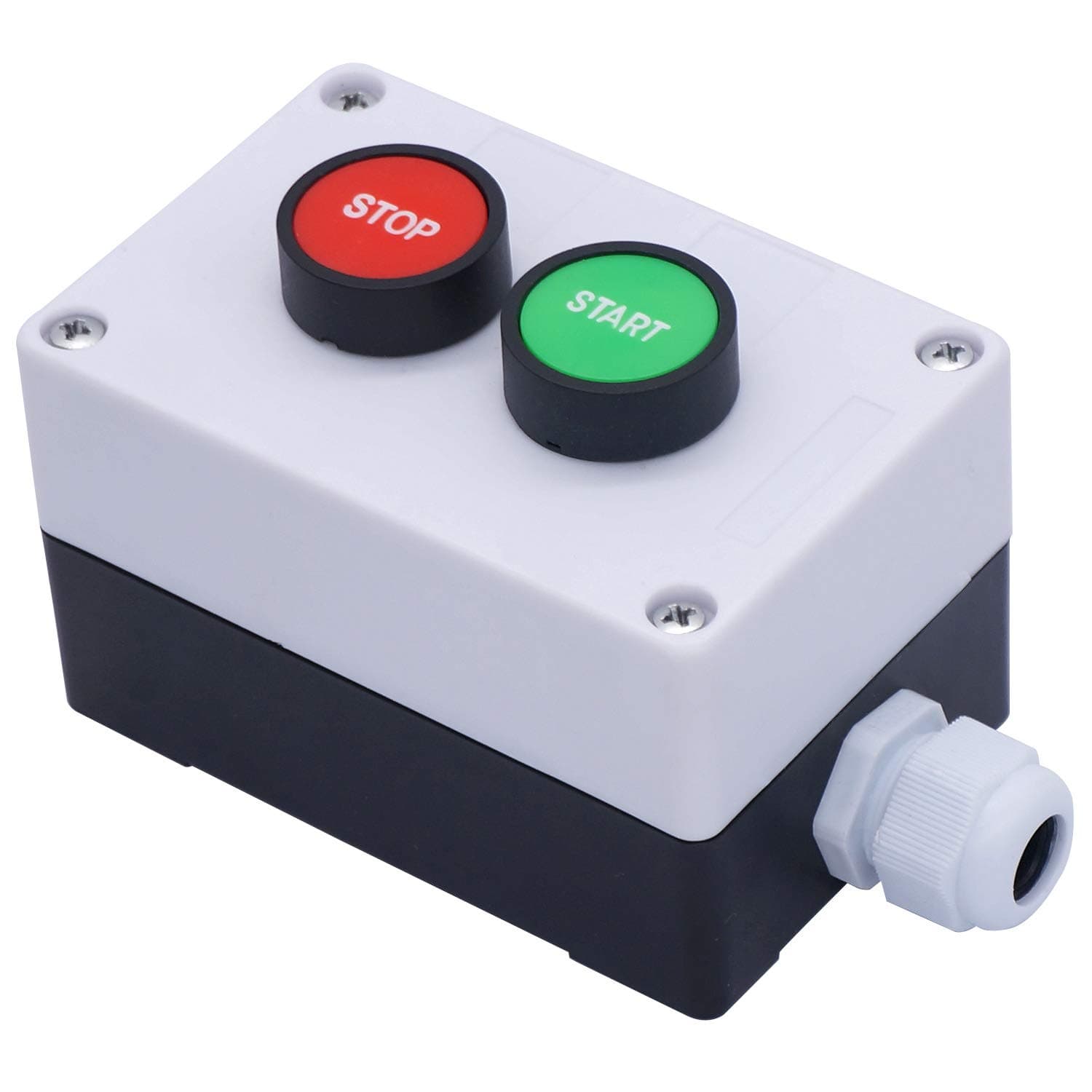 Momentary Push Button Switch Station Box Start/Stop Red Green Sign NO NC Pushbutton Switches Station AC 660V 10A HB2-Start/Stop-Box