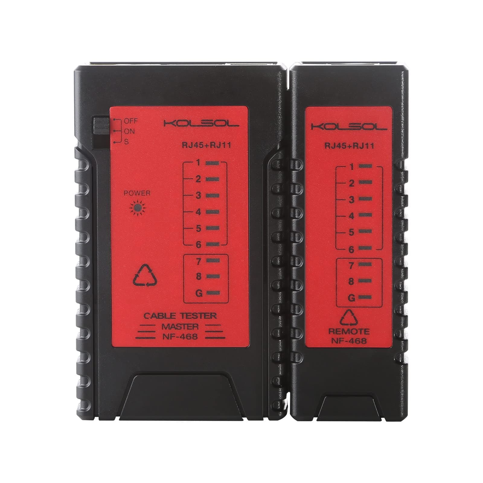 Network Cable Tester, Ethernet Cable Tester, for Lan RJ45 RJ11 RJ12 Cat5 Cat6 UTP Phone Cable,Check Short Circuit, Crossover and Open Circuit