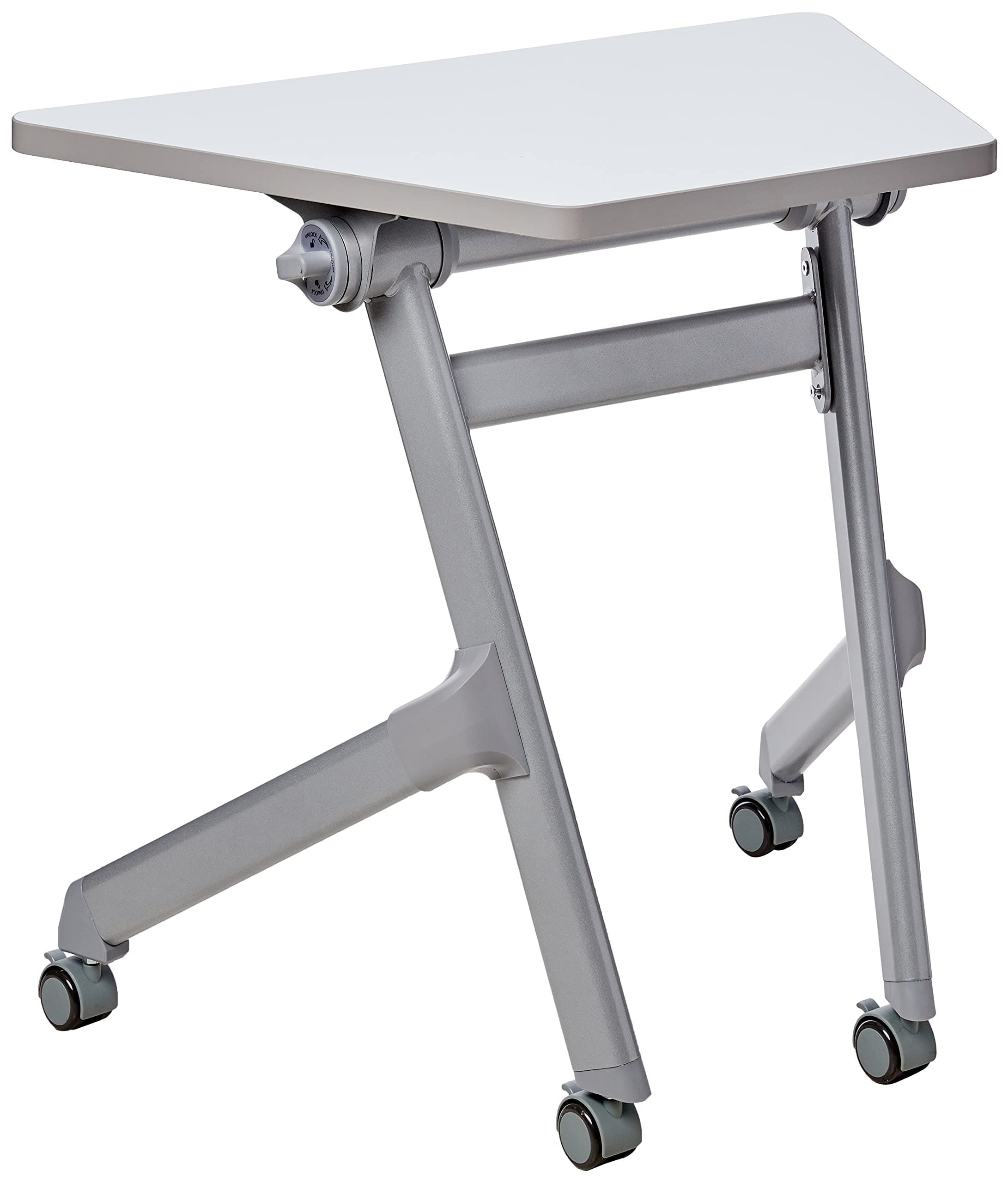 Safco Products Learn Student Nesting Trapezoid Desk, Small Corner Desk for Classrooms & Custom Classroom Layouts (Dry Erase)