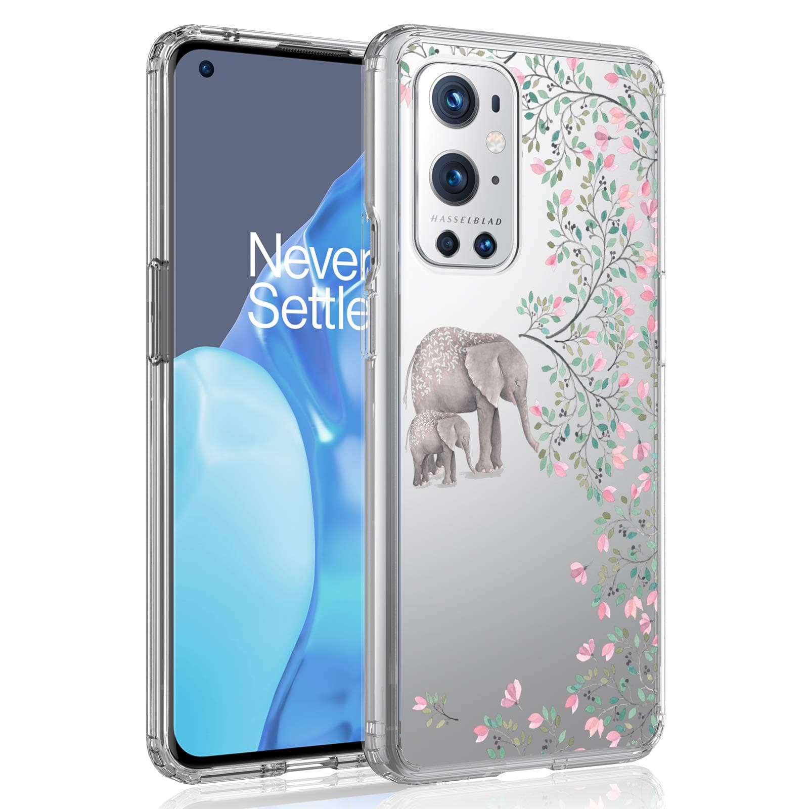 Clear Phone Case Cover for OnePlus 9 Pro (6.7", 2021) [Elephant]