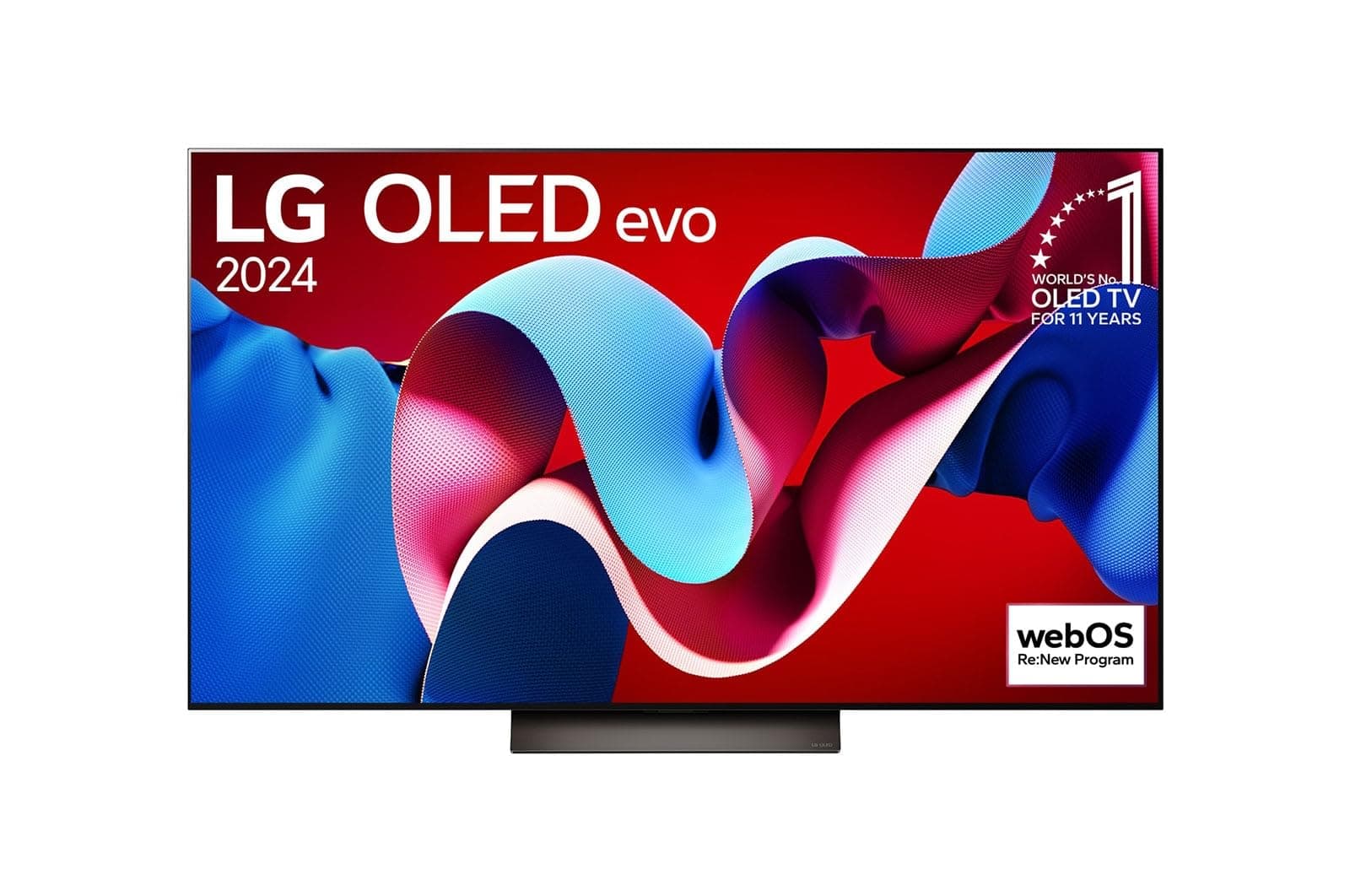 LG 55 Inch OLED evo C4 Smart 4K TV AI Magic remote Dolby Vision webOS24 2024 Black