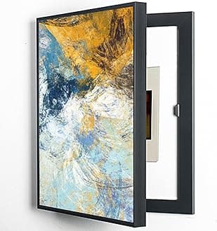 B,50X60cm, Wall-Mounted Electrical Panel Cover Minimalist Hidden Meter Box Decorative Painting Modern Decorative Abstract Art Painting Box Decoration Detachable Fuse Box Cover [Energy Class A]