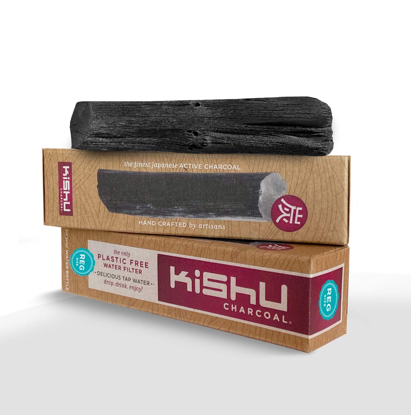 Kishu Charcoal - Activated Charcoal Water Filter for Pitchers 2-pack