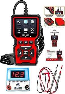 DANLITE TOOLS TECHNICIAN V519 OBD-II Scanner with BS6 BS7 Bike Scanning 21 Coplar Cableb Hero Suzuki Yamaha KTM with ELM 327 Dual Scanner Kit OBD-II Diagnostic Tools [New Update Bikes]