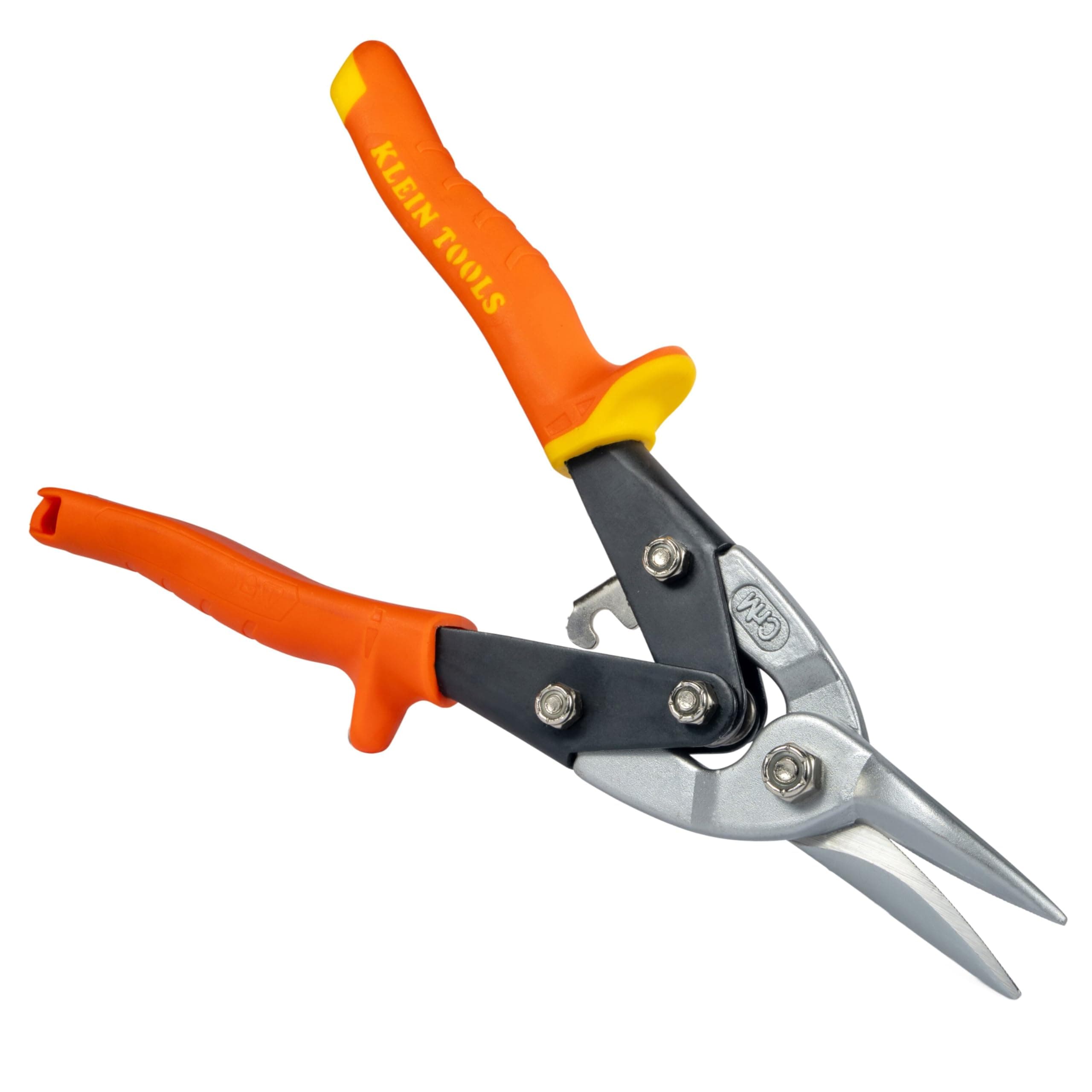 Klein Tools 1202S Metal Shears, Aviation Snips with Wire Cutter, Straight Cut