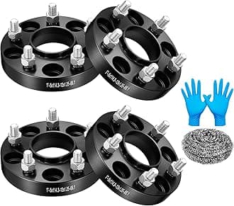 BDFHYK 5x114.3mm Wheel Spacers 1 inch Wheel Adapters Compatible with Nissan 350Z 370Z Infiniti FX35 G35 G37, Forged 5 Lug Wheel Adapters M12x1.25 & 66.1 mm Hub Bore, Set of 4, Not Hubcentric