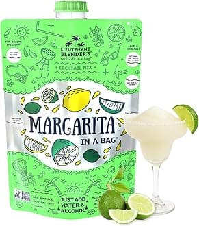 Margarita in a Bag - Margarita Mix - Each Bag Makes 1/2 Gallon of Frozen Margaritas – Non-GMO Cocktail Mix - No Margarita Machine Needed – Add Liquor, Wine or as a Mocktails (Pack of 1)