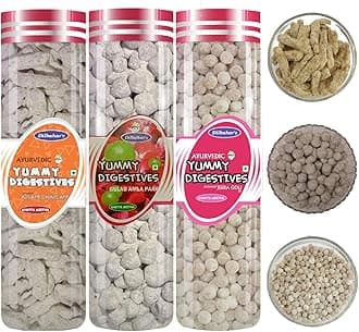 DILBAHAR'S Aplam Chaplam 165 - Gulab Amla Paak 200 - Jeera Goli 220Gm|Digestive Aam Pachak Goli|Gulab Amla|Mukhwas Mouth Freshener|Churan Goli|After-Meal Treat,Sweet Mango,Rose Amla,Jeera