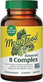 Megafood Balanced B Complex Gluten-free Multivitamin Dietary Vegan Supplement (30 Tablets)