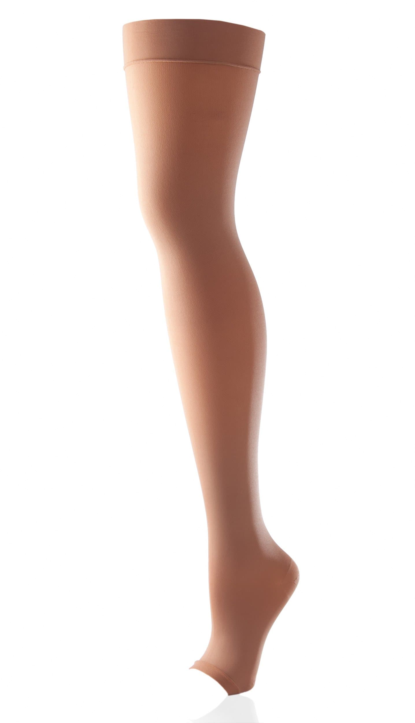 Activa Class 2 Thigh Support Stockings open toe 18 - 24 mmHg Sand Extra Large