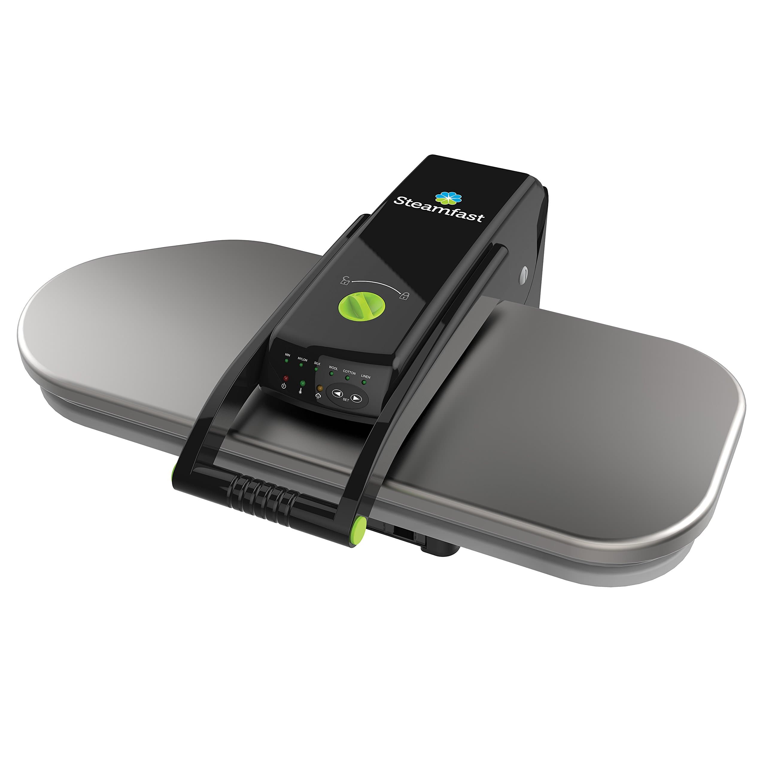 SF-680 Digital Steam Press with Multiple Fabric Settings and Steam Burst Function,Stainless/Black