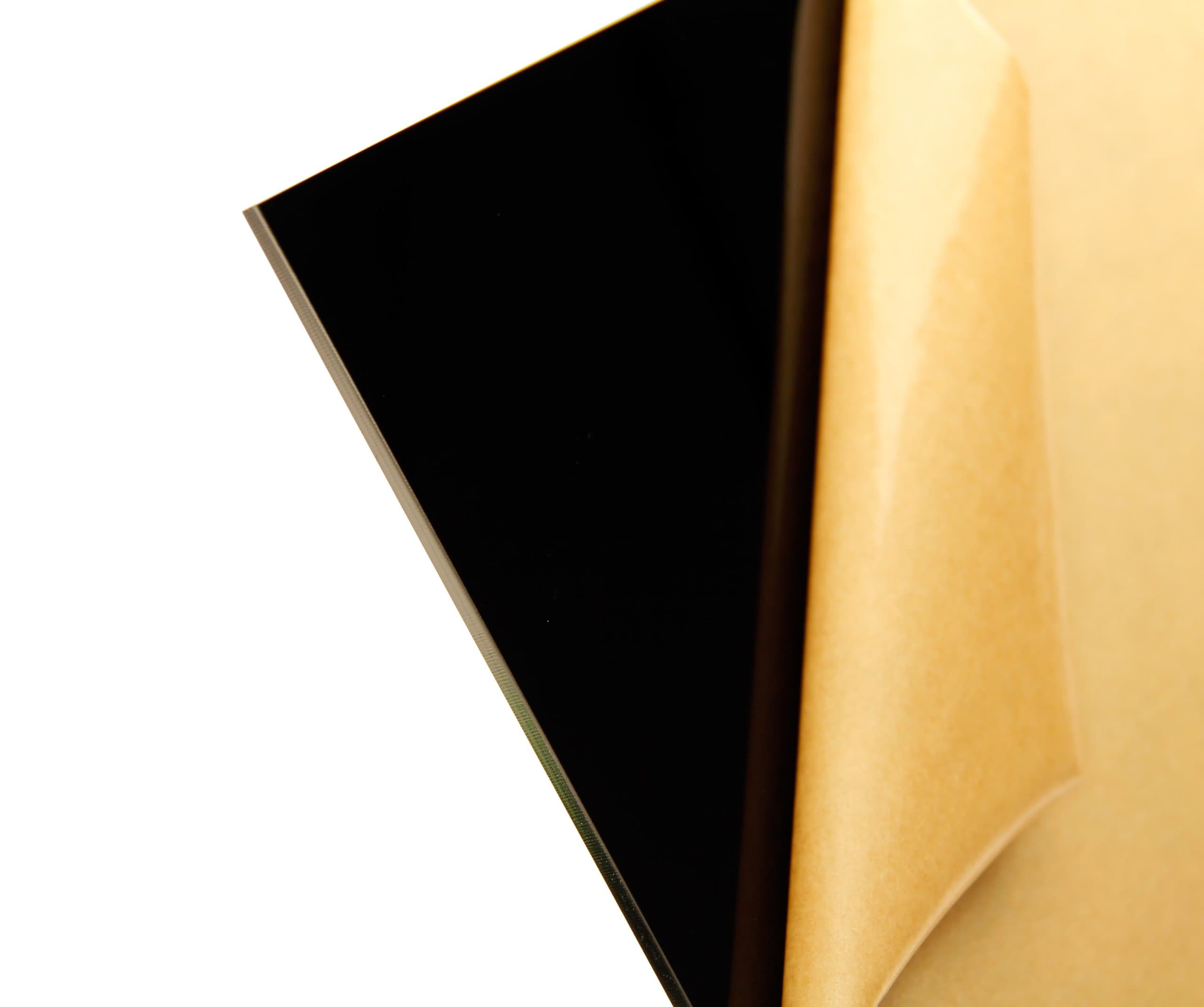 Cast Acrylic Sheet - .177" Thick, Black, 24" x 48" Nominal