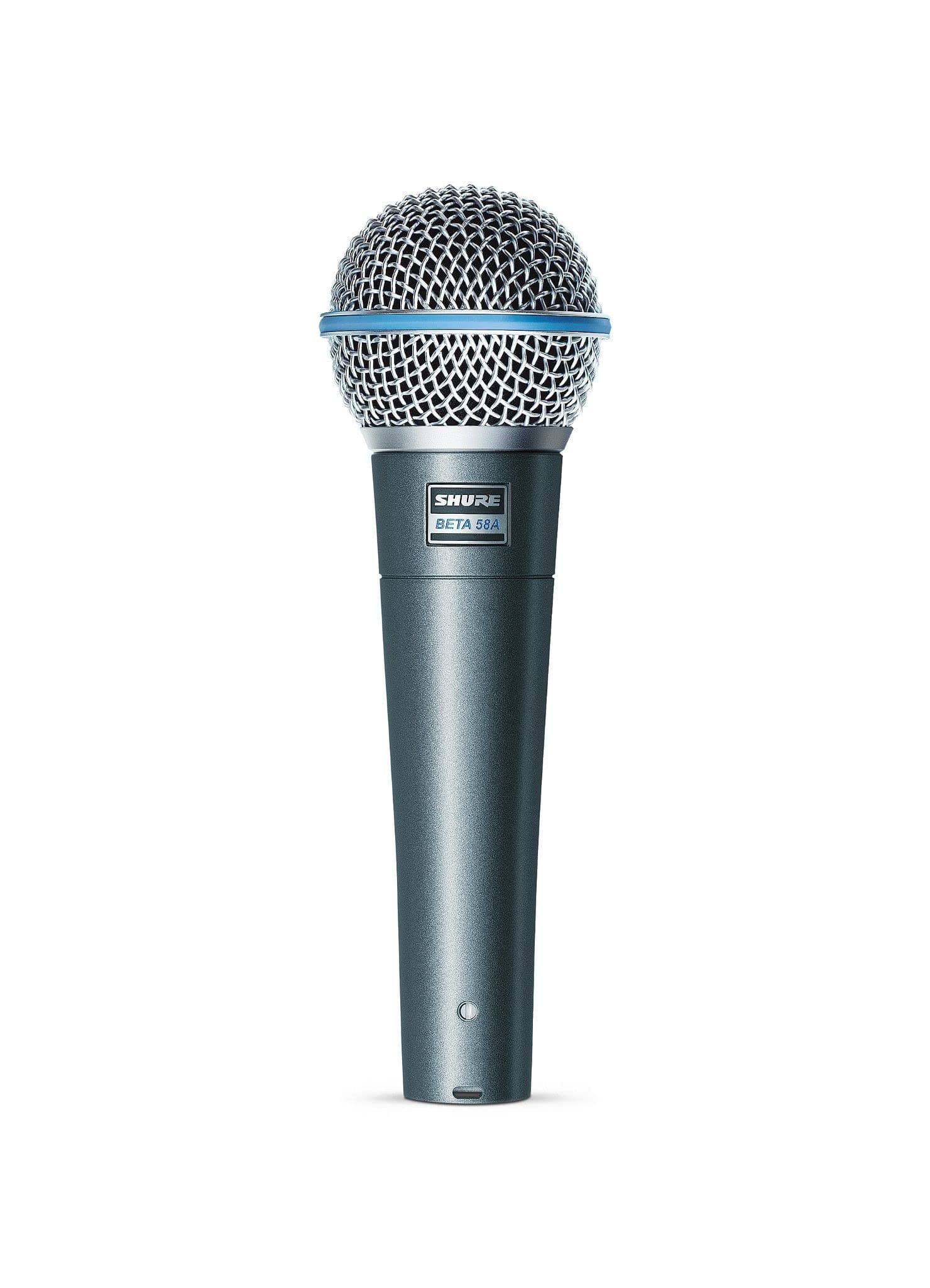 Shure BETA 58A Vocal Microphone - Single Element Supercardioid Dynamic Mic Stage And Studio, Includes A25D Adjustable Stand Adapter, 5/8 Inches To 3/8 Inches (Euro) Thread Adapter And Storage Bag