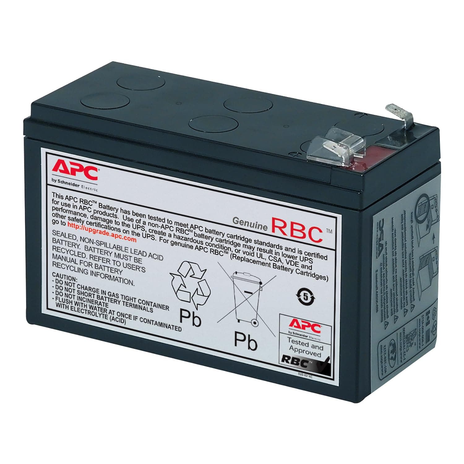 APC UPS Replacement Battery RBC17 Back-UPS Models BE650G1, BE750G, BR700G, BE850M2, BE850G2, BX850M, BE650G, BN600, BN700MC, BN900M, BVK950M2, BVN950M2 and Select Others