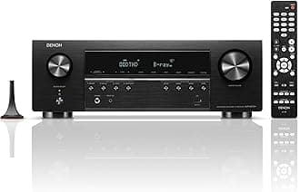 Denon AVR-S670H 5.2 Ch Home Theater Receiver, 8K UHD HDMI Receiver (75W x 5), Streaming via Built-in HEOS Bluetooth & Wi-Fi, Dolby TrueHD, Dolby Pro Logic II DTS HD Surround Sound System for TV