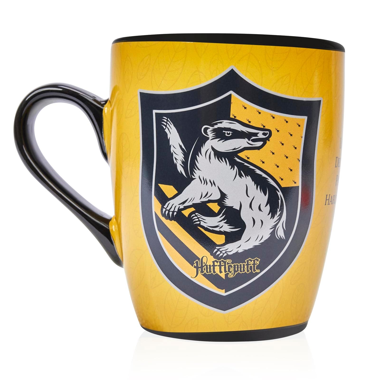 WOW! STUFF Harry Potter Sorting Hat Mug - Hufflepuff | Heat Reveals Your Hidden Hogwarts House | Pour in Your Hot Drink to See Your House | Official Harry Potter Licensed Mug