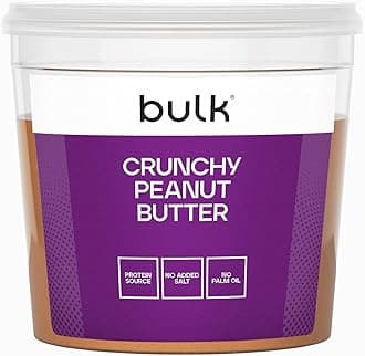 – Natural Roasted Peanut Butter Tub, Crunchy, 1 kg, Packaging May Vary