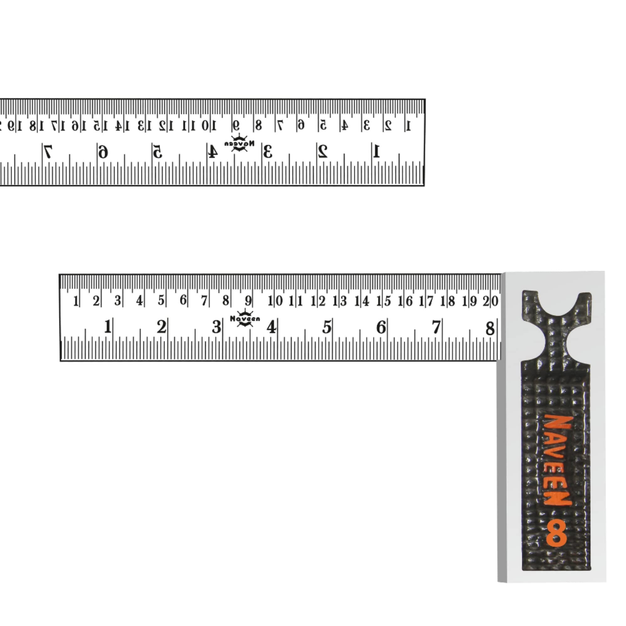 Naveen Carpenter try square (Full heavy) Double side print 90 degree woodworking tool (8")