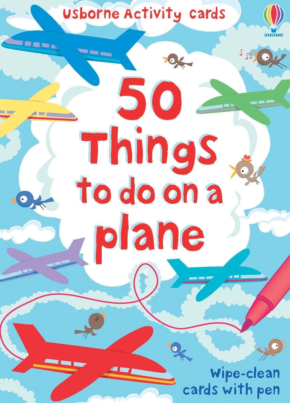 50 Things to Do on a Plane (Usborne Activity Cards)