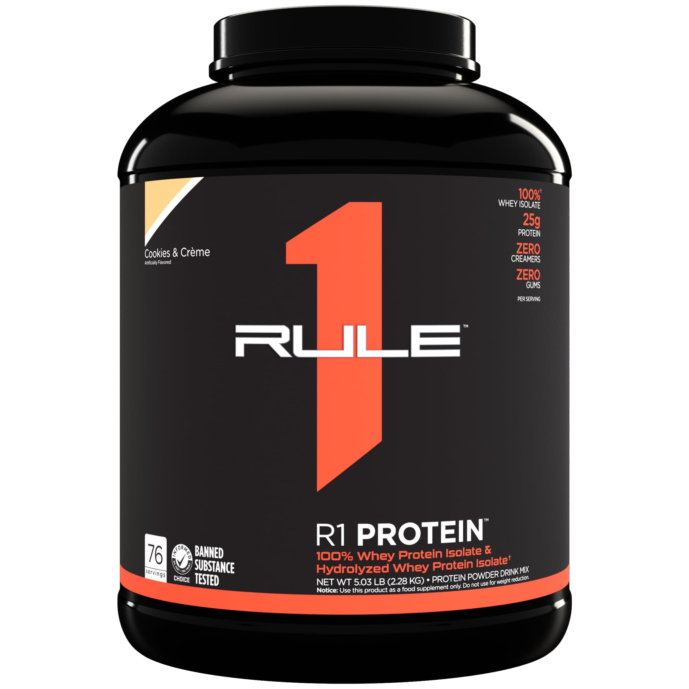 Rule 1 R1 Protein HYDRO/ISO Protein - 4.83 lbs (Cookies & Creme)