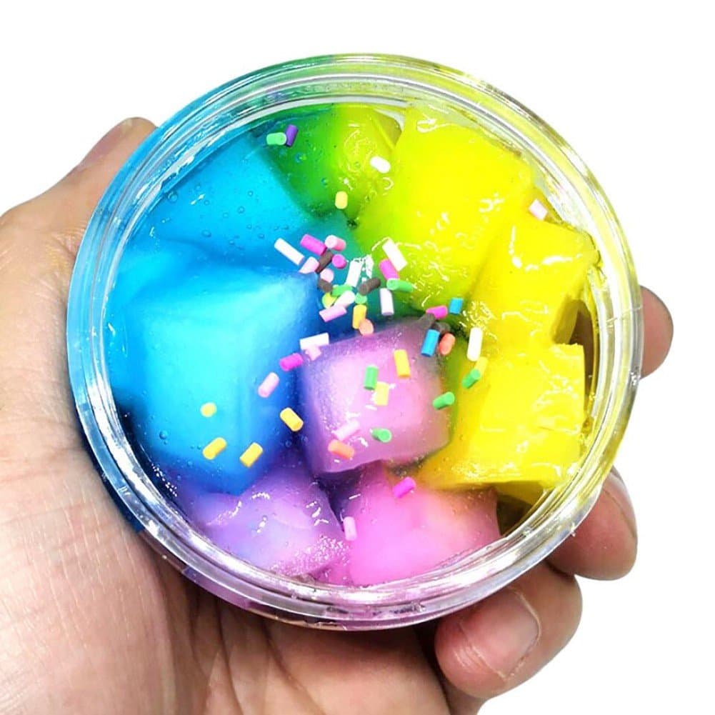 Gloous Fruit Coconut Mud Mixing Cloud Slime Squishy Putty Scented Stress Kids Clay Toy