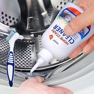 Home Remover Gel, 7 Fl Oz Household Washing Machine Cleaner, Effective Stain Remover Gel for Washing Machine,Cleaner for Bathroom Grout,Refrigerator Strips,Kitchen Sinks, Shower,Caulk-2 Packs