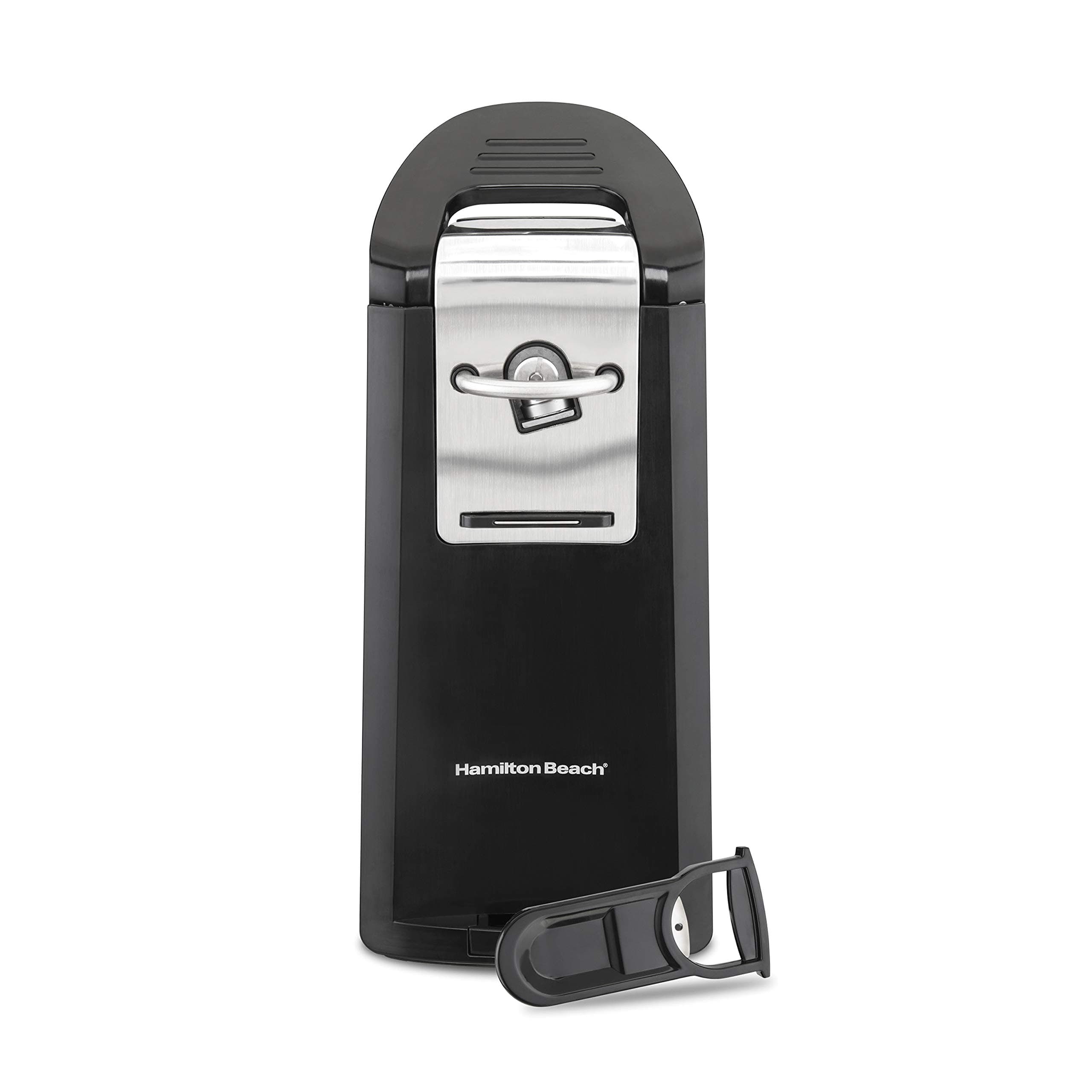 Hamilton Beach (76606ZA) Smooth Touch Electric Automatic Can Opener with Easy Push Down Lever Opens Standard and Pop-Top Cans 76608