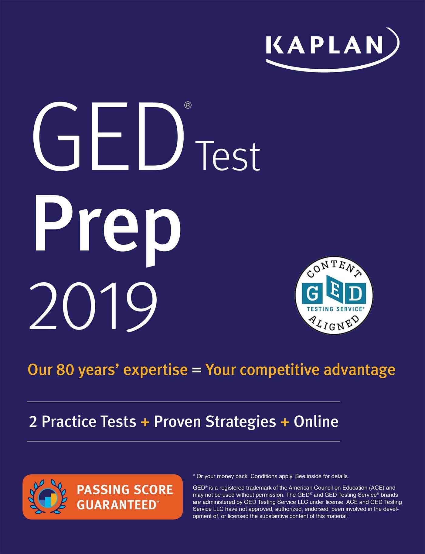 GED Test Prep 2019: 2 Practice Tests + Proven Strategies (Kaplan Test Prep) Revised, Revised Edition