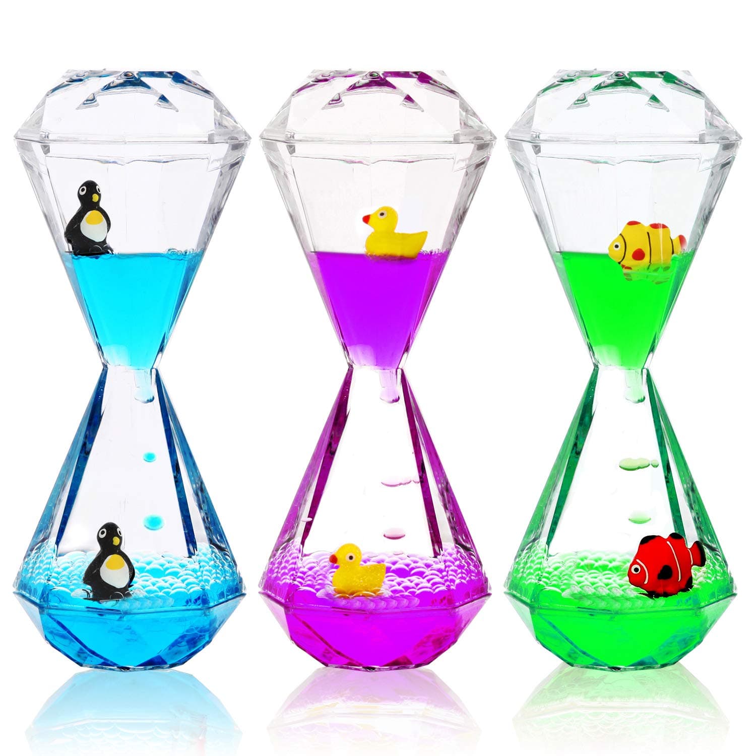 YUE MOTION - Liquid Motion Bubbler for Kids & Adults [3-Pack] | Liquid Timer ...