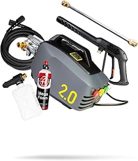Adam's Polishes Adam's Active Pressure Washer 2.0 & Mega Foam Car Soap, Black, Grey