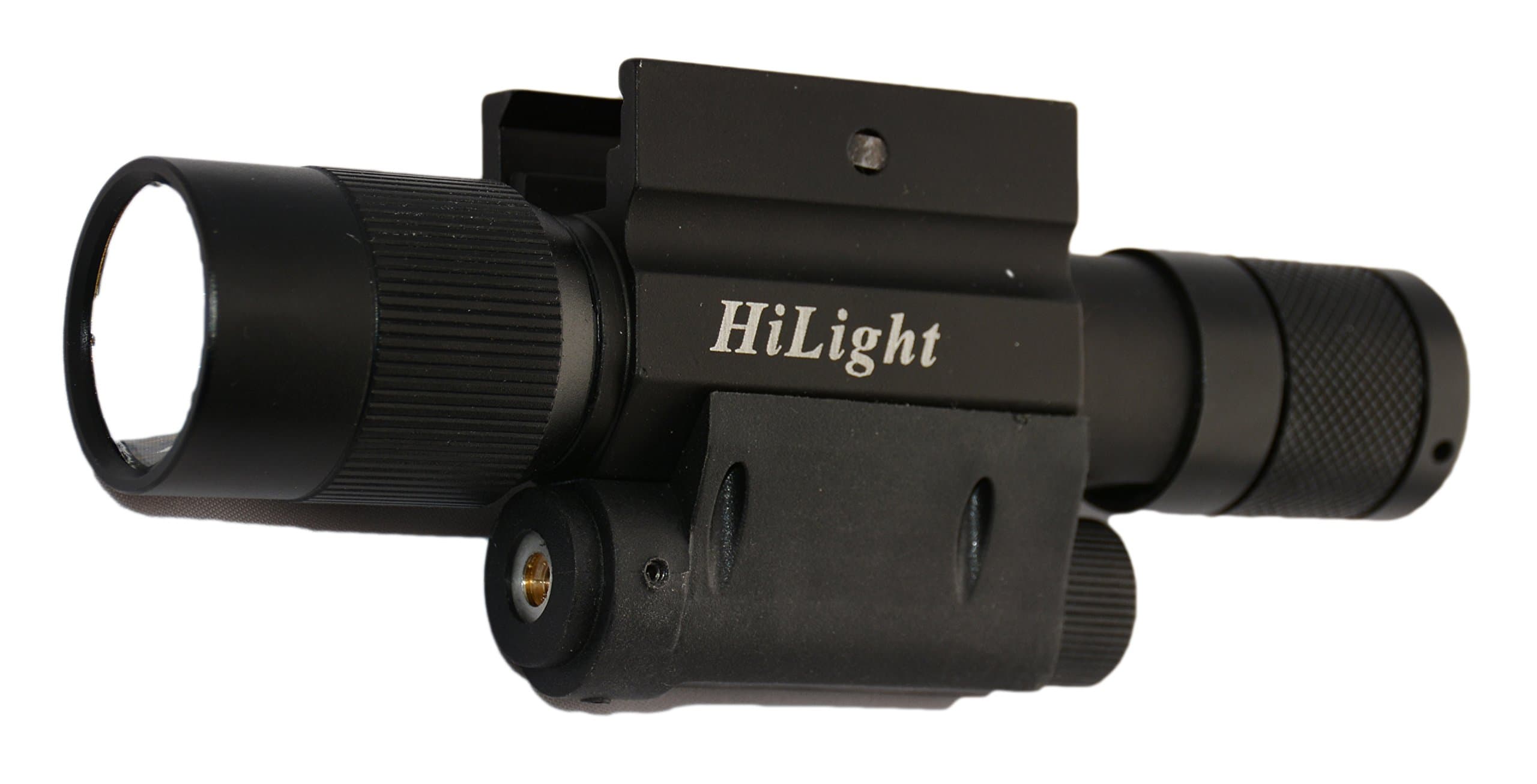 HiLight RGL20 HiLight QD 600 Lumen Strobe 3 Level Output Flashlight with Green Laser Combo with Smart Pressure Switch, Black