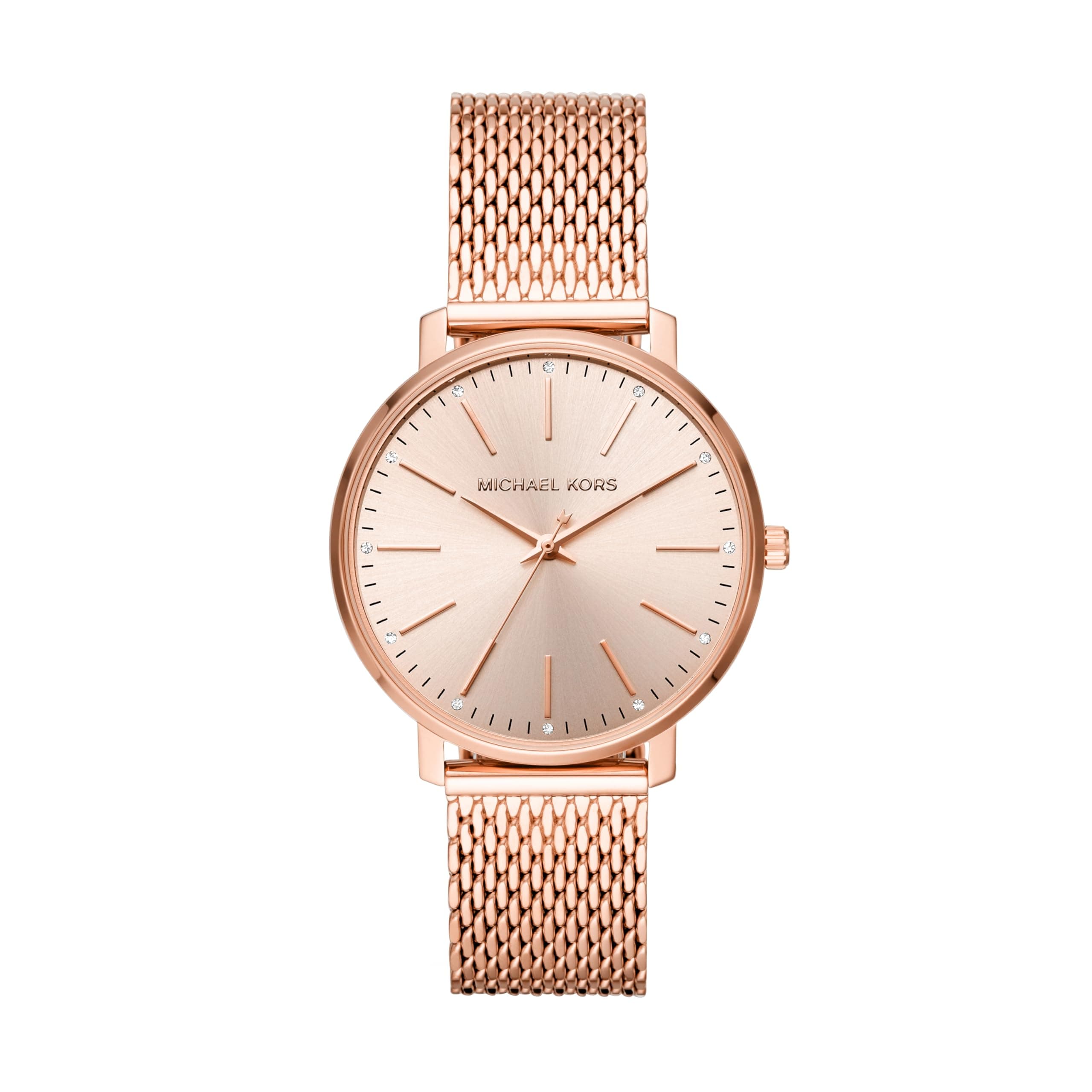 Analog Gold Dial Women's Watch-MK4340